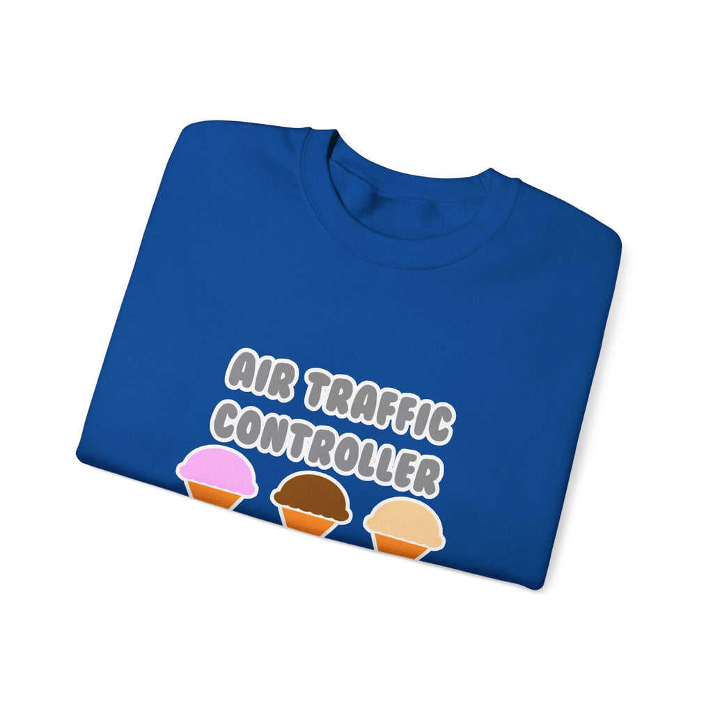 Air Traffic Controller ... Will Work For Ice Cream - Unisex Heavy Blend™ Crewneck Sweatshirt