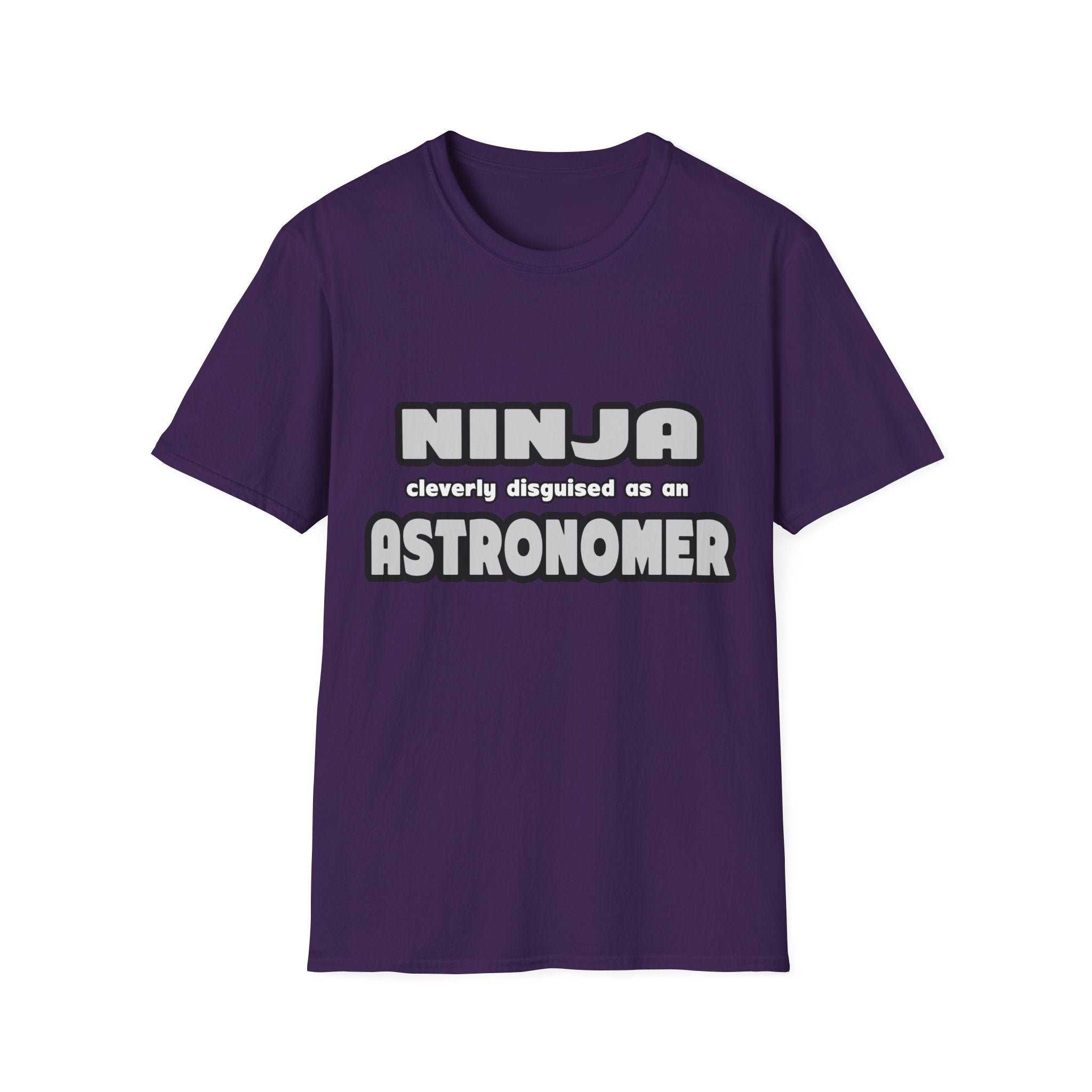Ninja Cleverly Disguised As An Astronomer - Unisex Softstyle T-Shirt