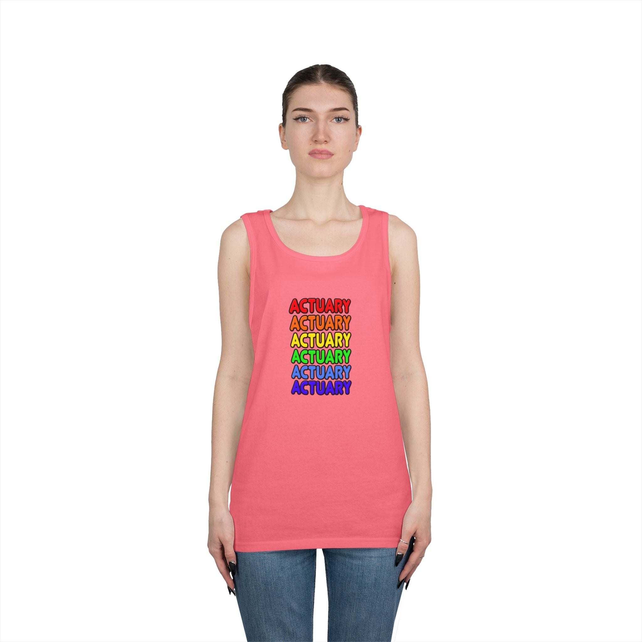 Rainbow Actuary - Unisex Heavy Cotton Tank Top
