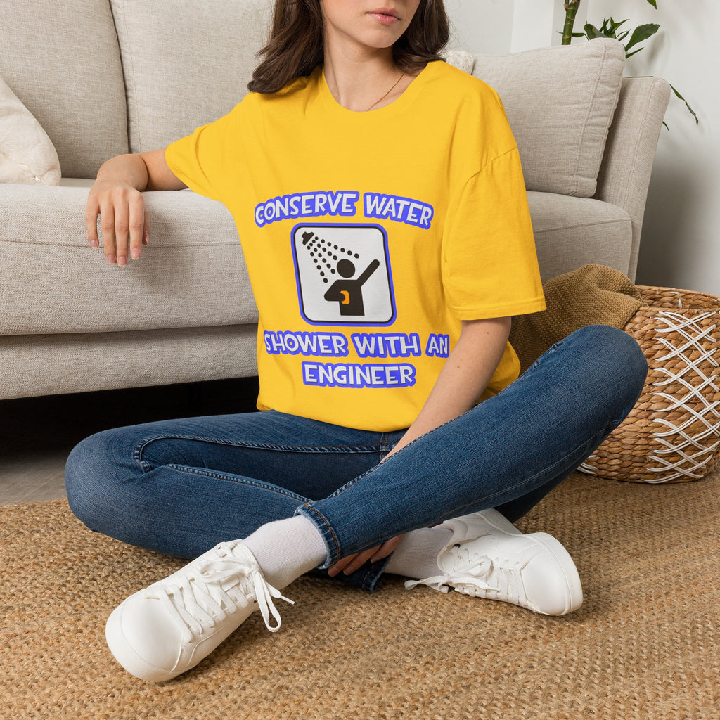 Conserve Water .. Shower With an Engineer - Unisex Softstyle T-Shirt