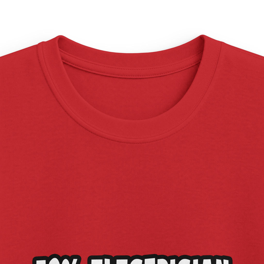 Half Electrician ... Half Superhero - Kids Softstyle Tee
