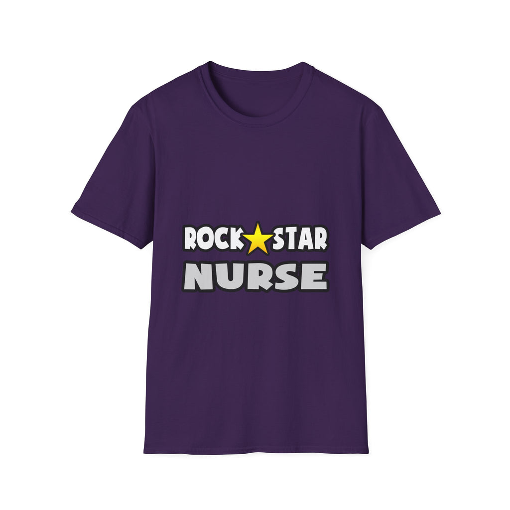 Rock Star Nurse (2) - Unisex Softstyle T-Shirt