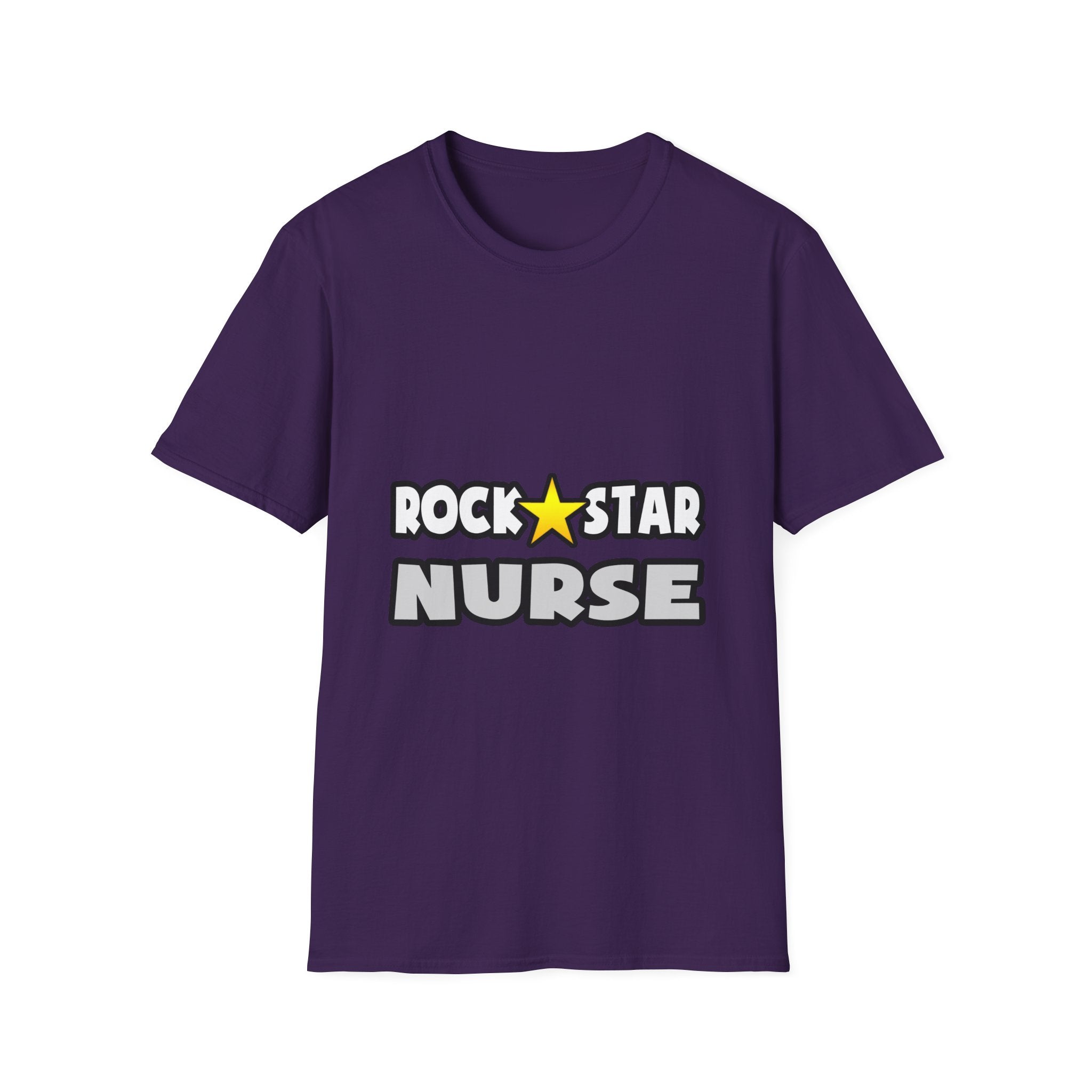 Rock Star Nurse (2) - Unisex Softstyle T-Shirt