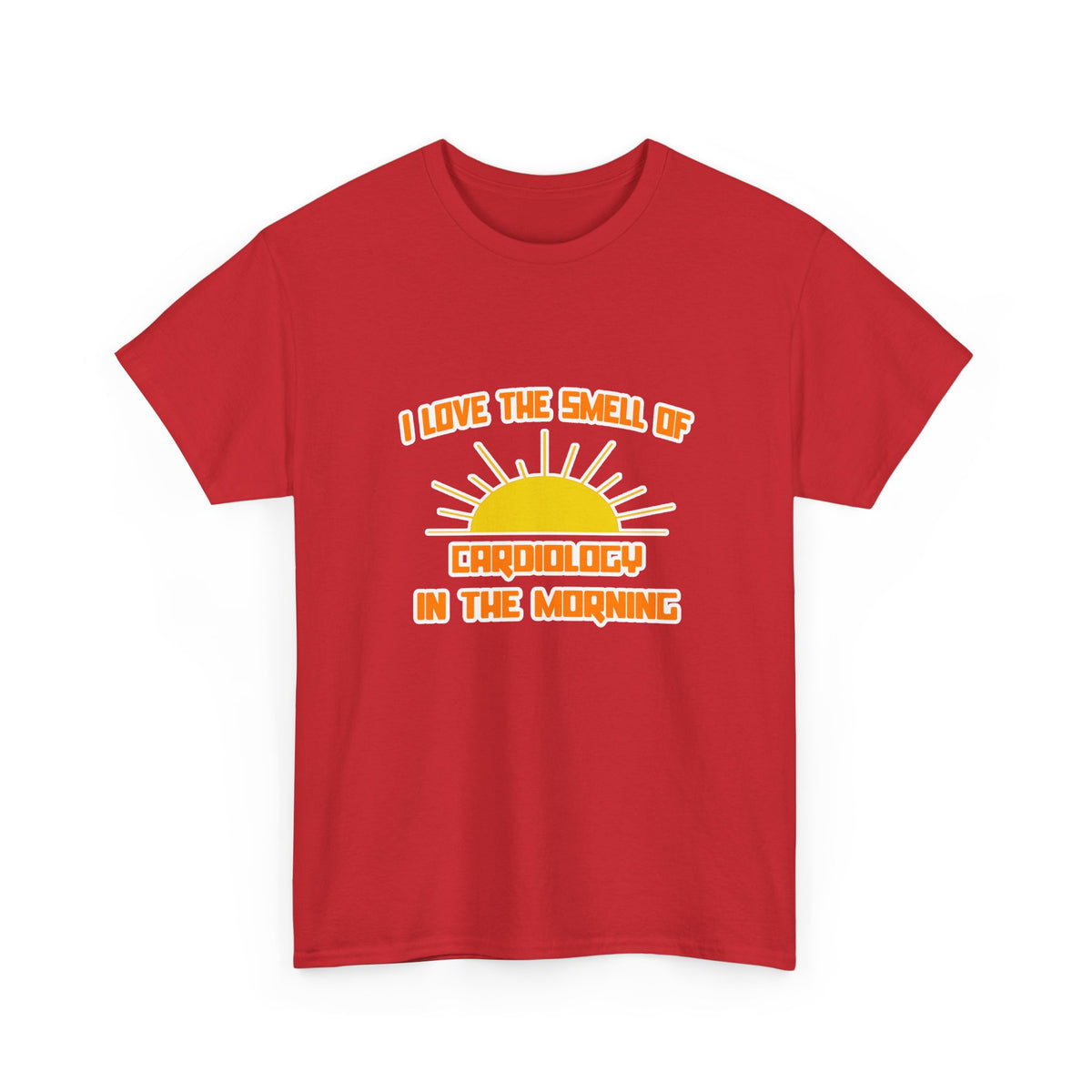 Smell of Cardiology in the Morning - Unisex Heavy Cotton Tee