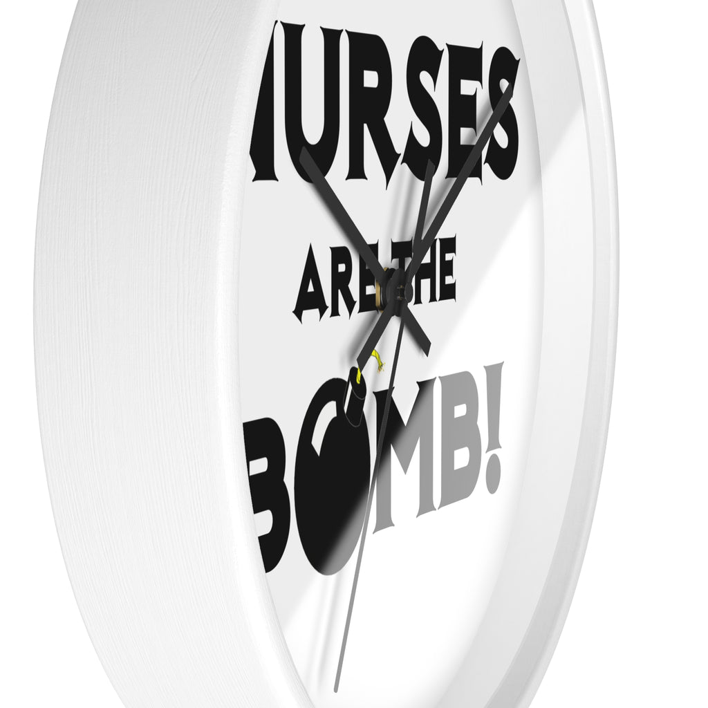 Nurses Are The Bomb! (2) - Wall Clock
