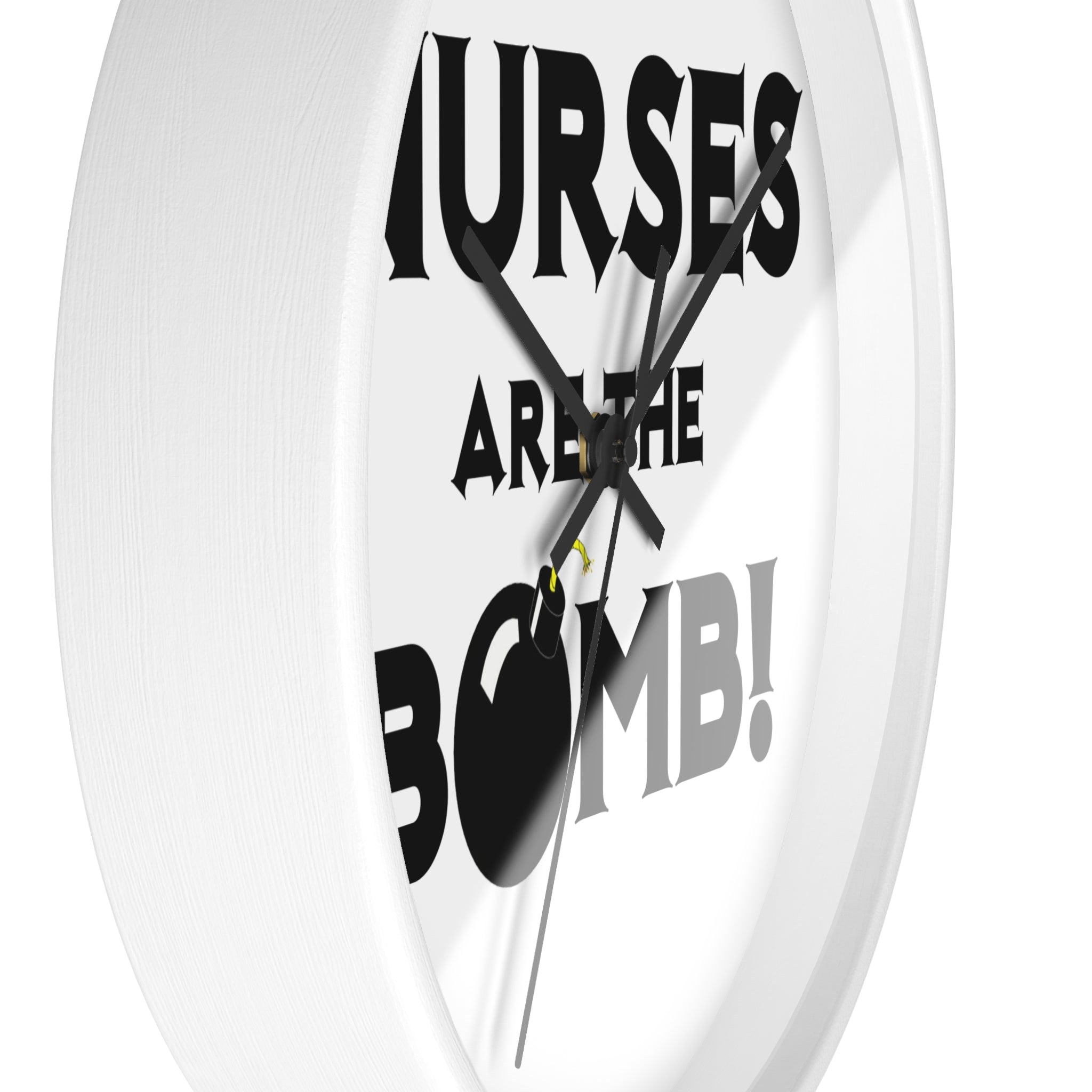 Nurses Are The Bomb! (2) - Wall Clock