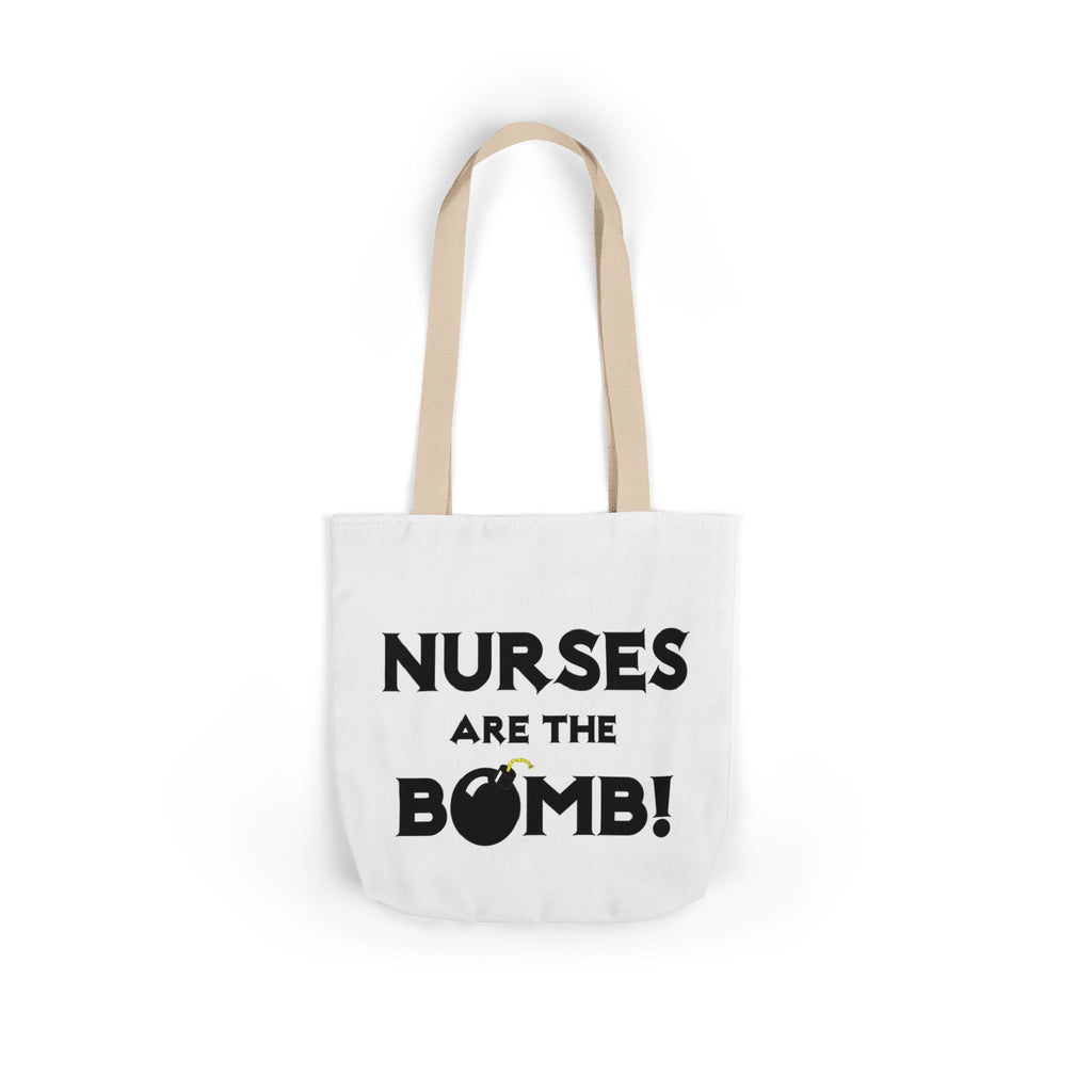 Nurses Are The Bomb! (2) - Canvas Tote Bag, 5-Color Straps