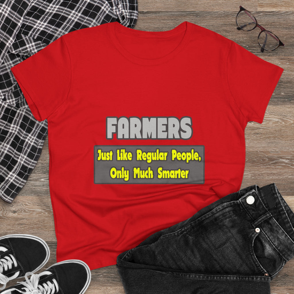 Farmers...Smarter - Women's Midweight Cotton Tee