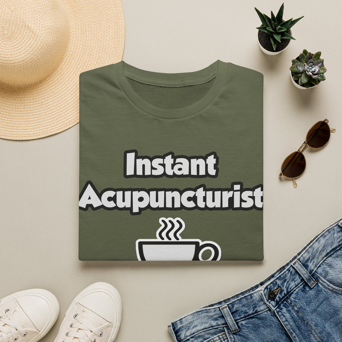 Instant Acupuncturist .. Just Add Coffee - Unisex Softstyle T-Shirt