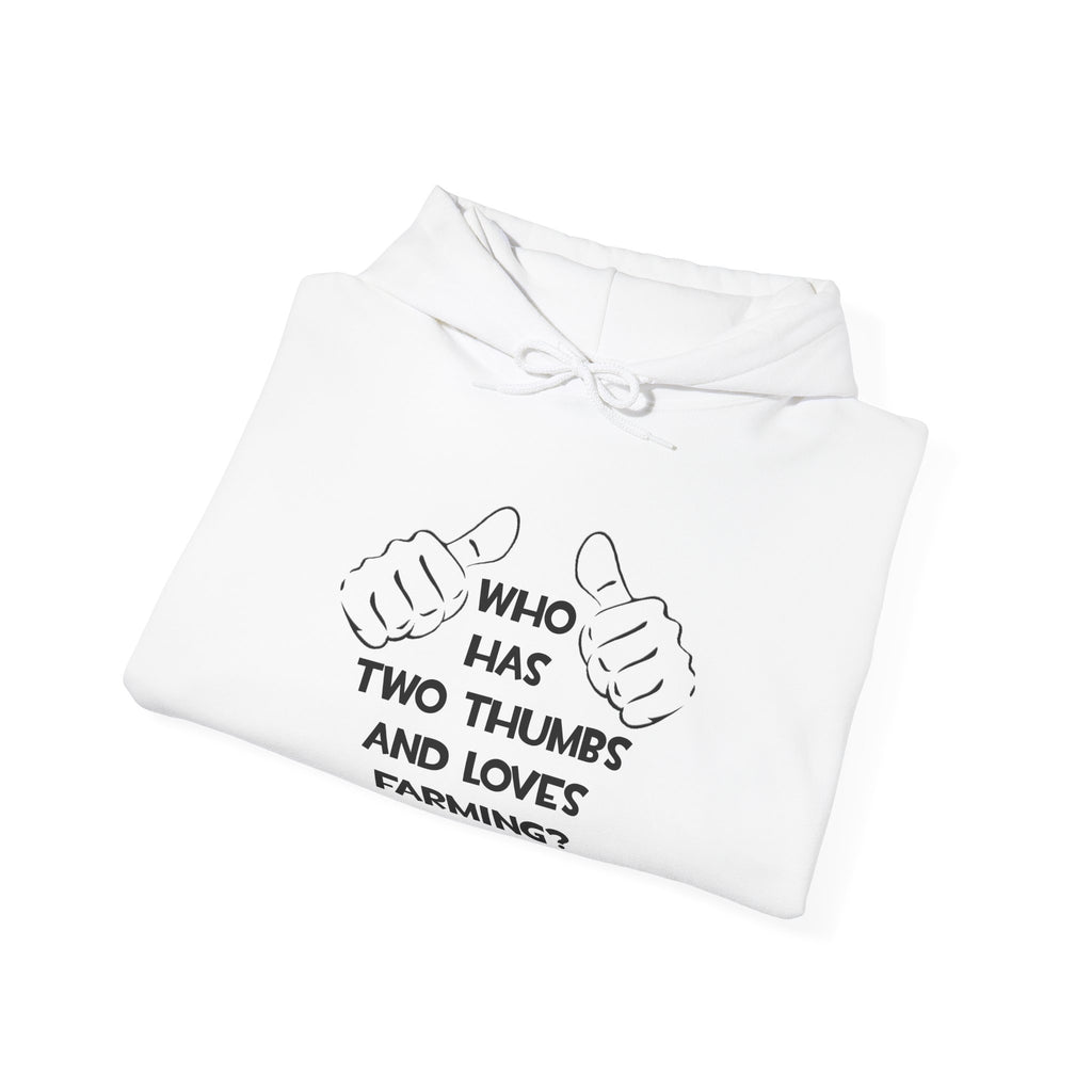 Two Thumbs and Loves Farming - Unisex Heavy Blend™ Hooded Sweatshirt