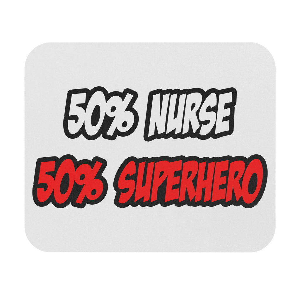 Half Nurse...Half Superhero - Mouse Pad (Rectangle)