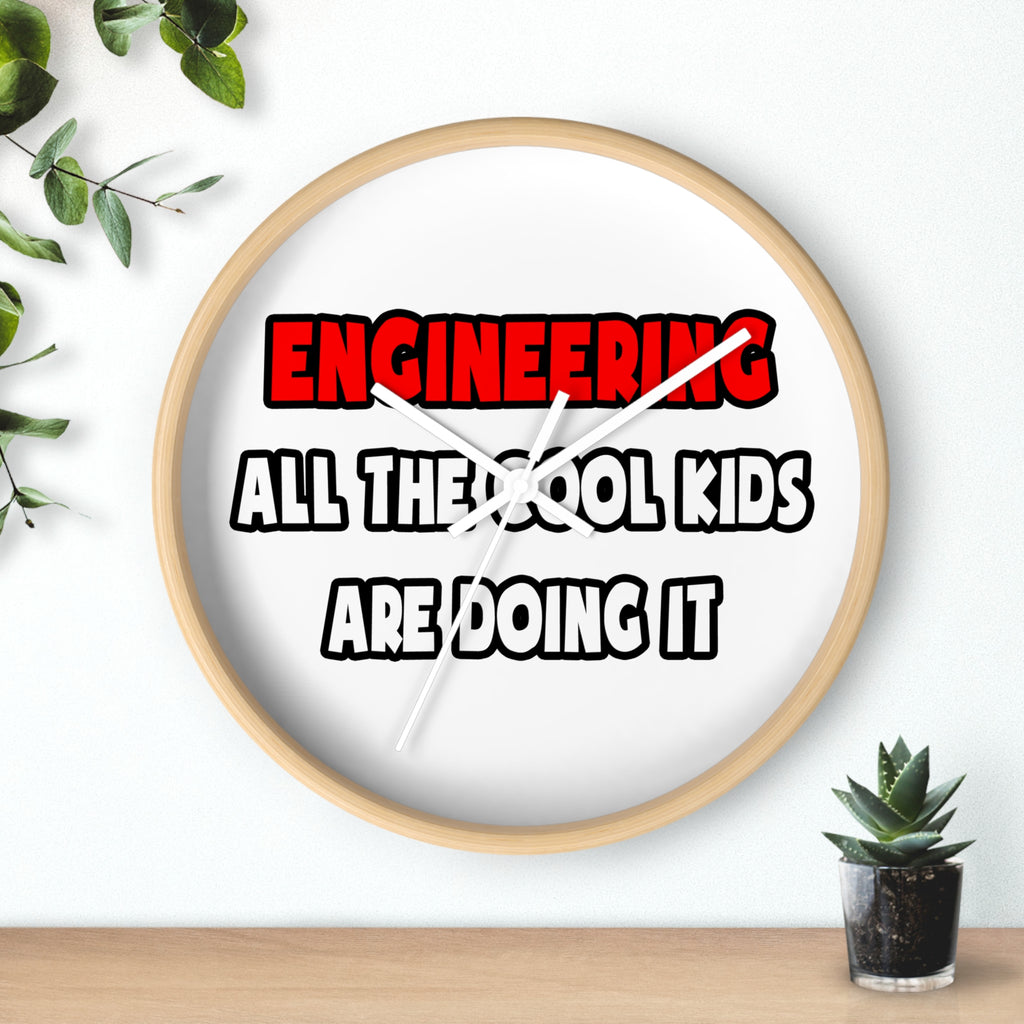 Funny Engineer Shirts and Gifts - Wall Clock