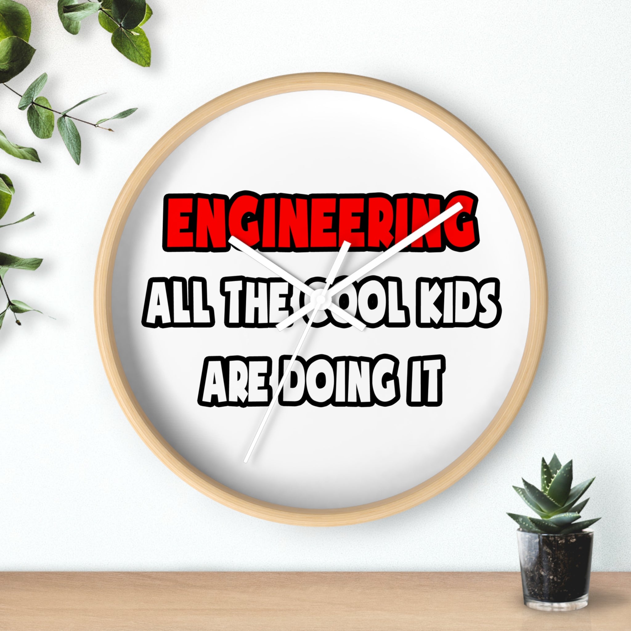Funny Engineer Shirts and Gifts - Wall Clock