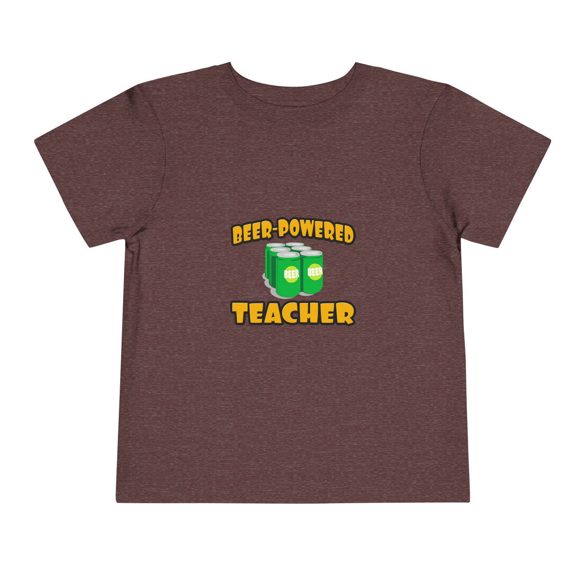 Beer Powered Teacher - Toddler Short Sleeve Tee
