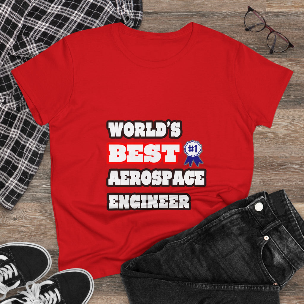 World's Best Aerospace Engineer - Women's Midweight Cotton Tee