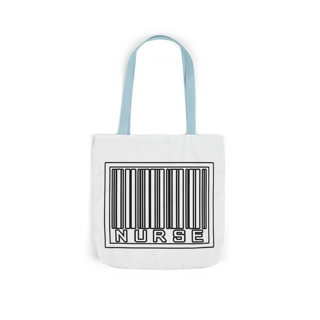 Barcode Nurse - Canvas Tote Bag, 5-Color Straps