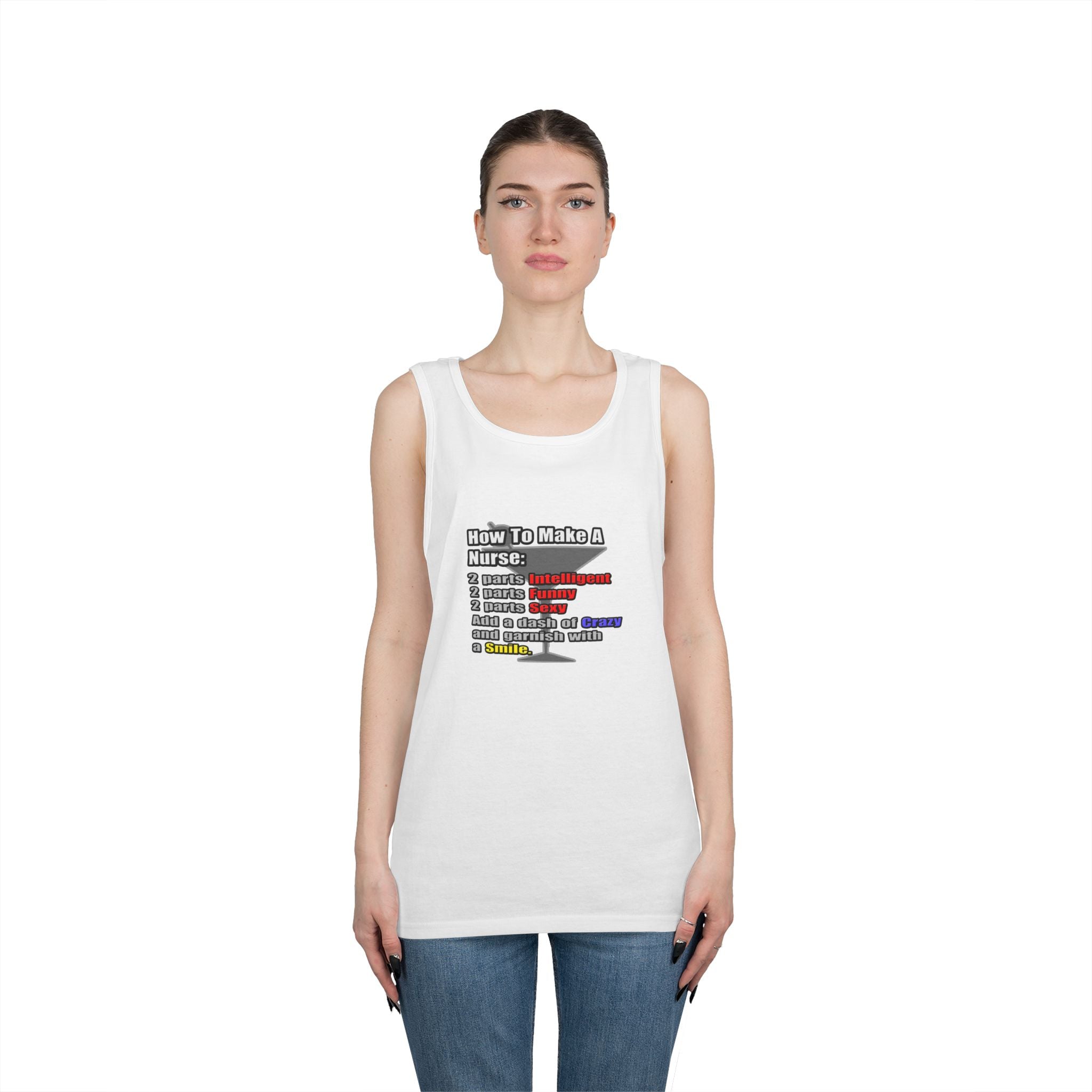 How To Make a Nurse - Unisex Heavy Cotton Tank Top