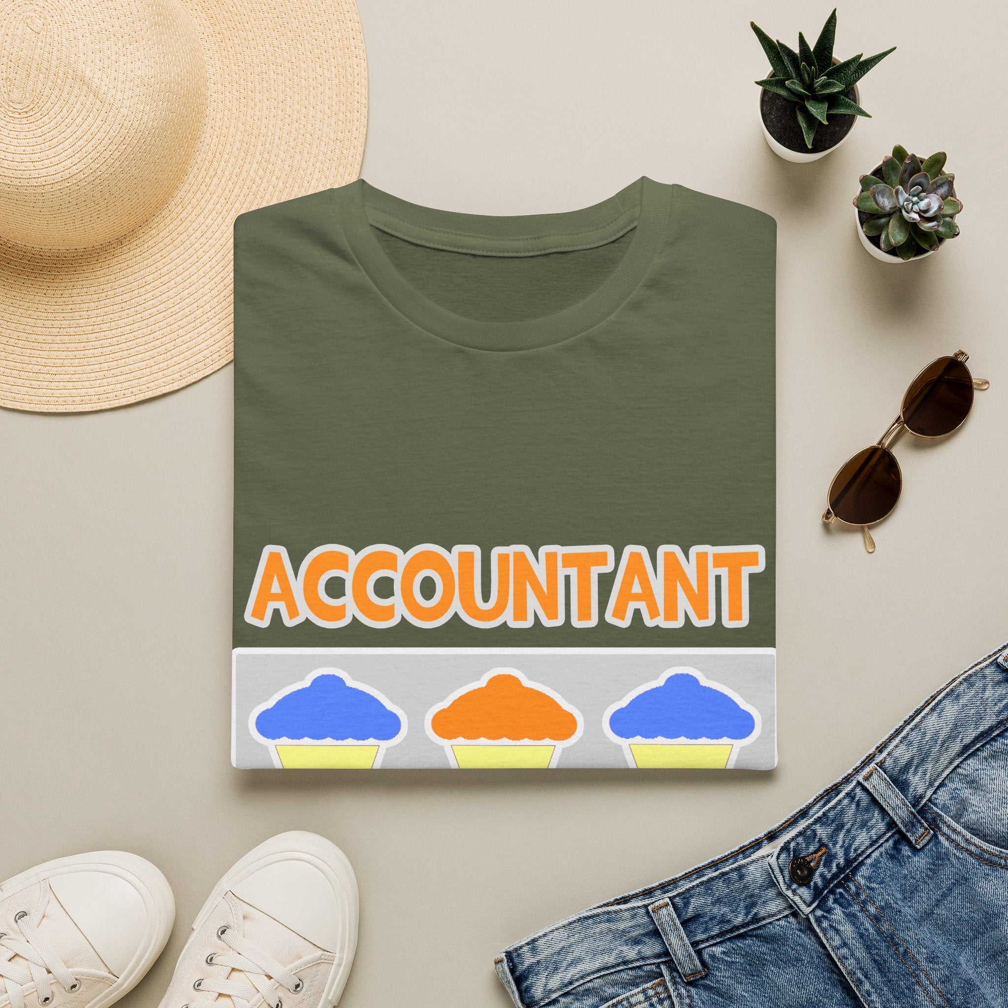 Accountant ... Will Work For Cupcakes - Unisex Softstyle T-Shirt