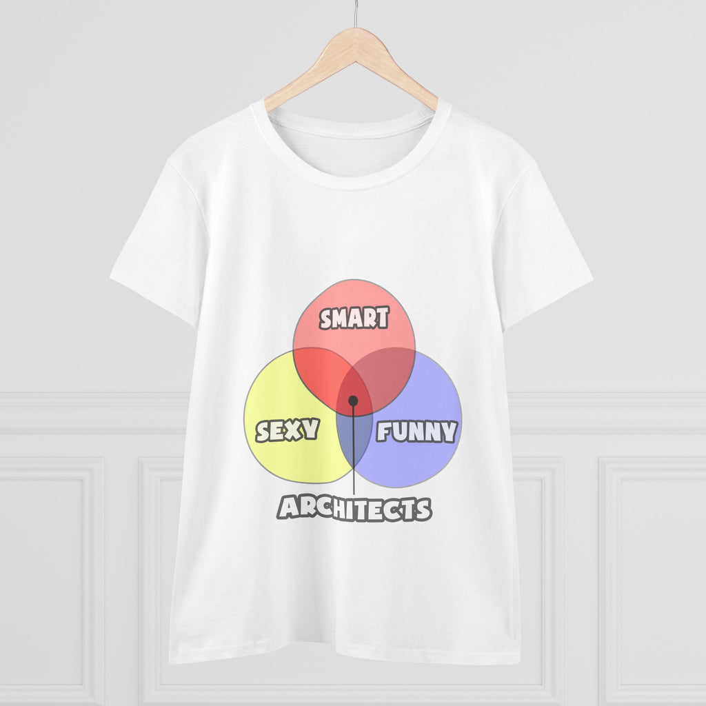 Venn Diagram .. Architects - Women's Midweight Cotton Tee