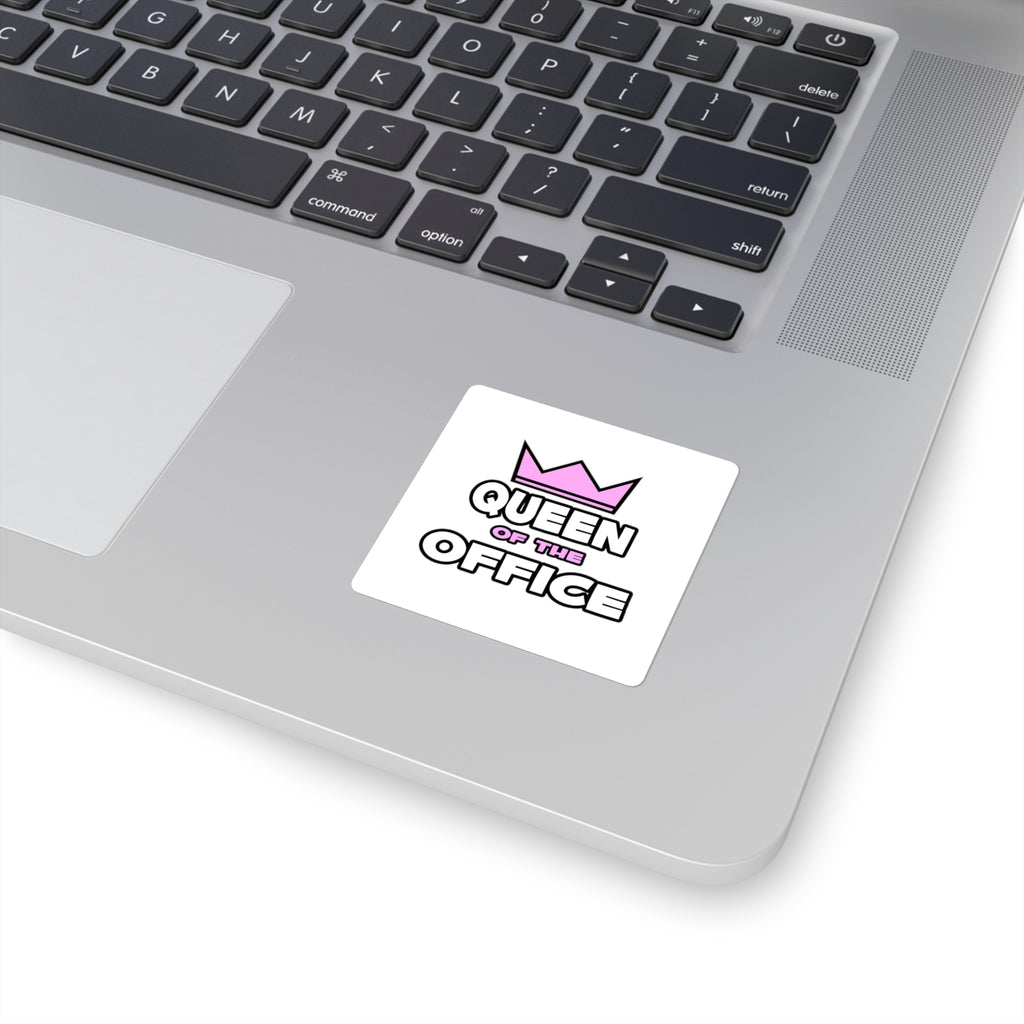 Queen of the Office - Square Stickers