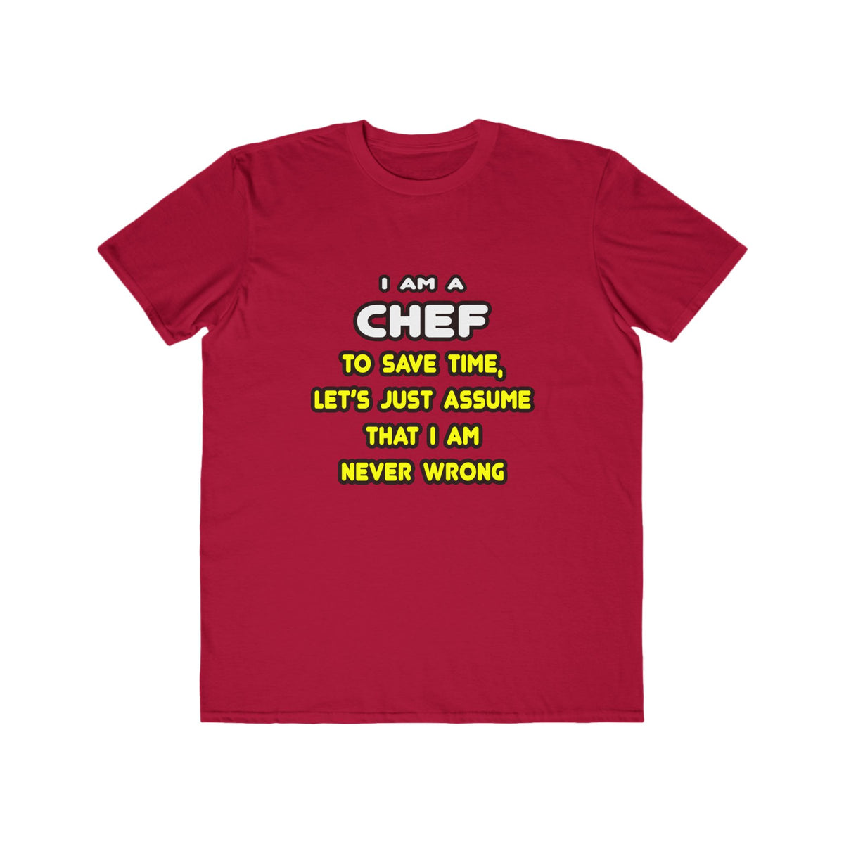 Funny Chef T Shirts and Gifts - Men's Lightweight Fashion Tee