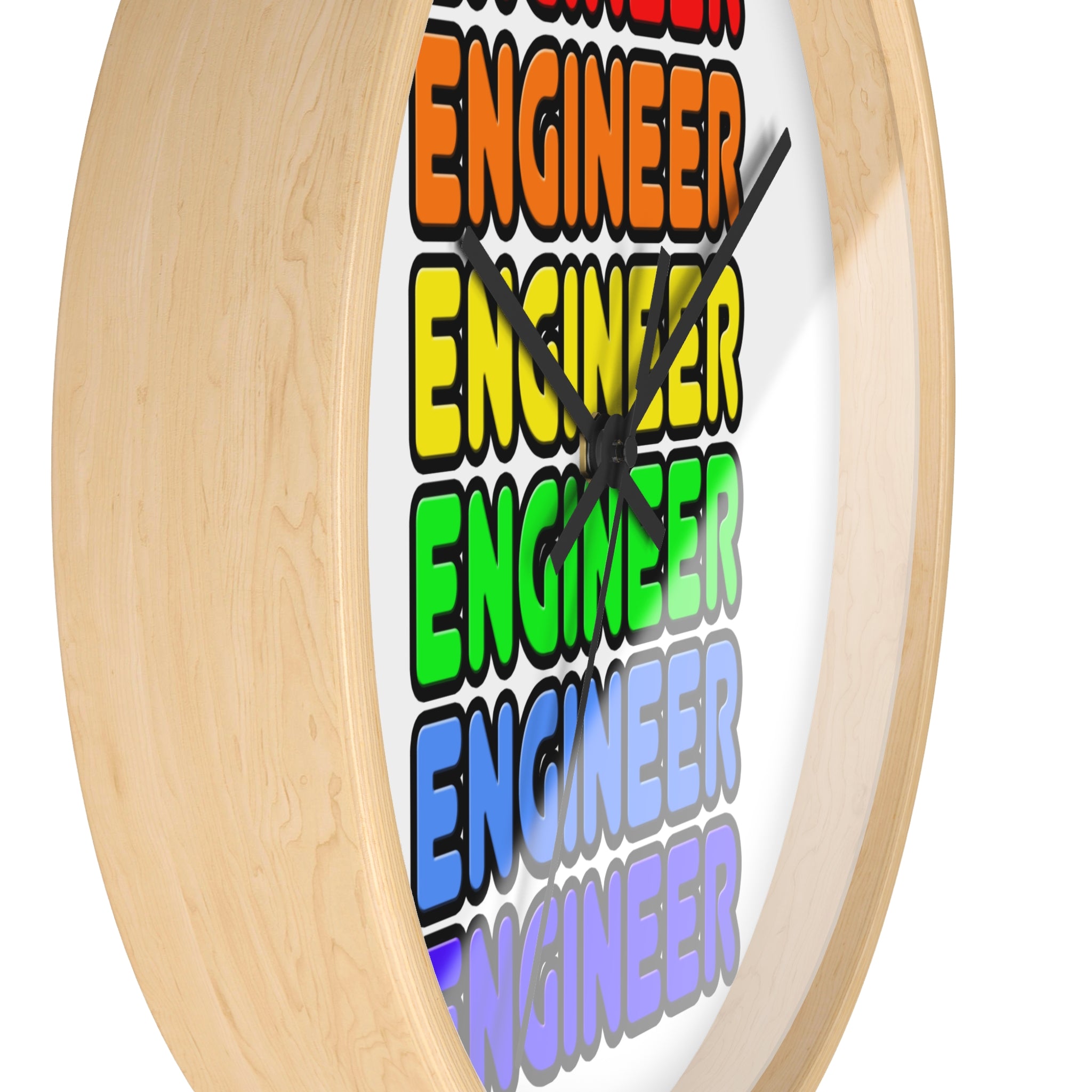 Rainbow Engineer - Wall Clock