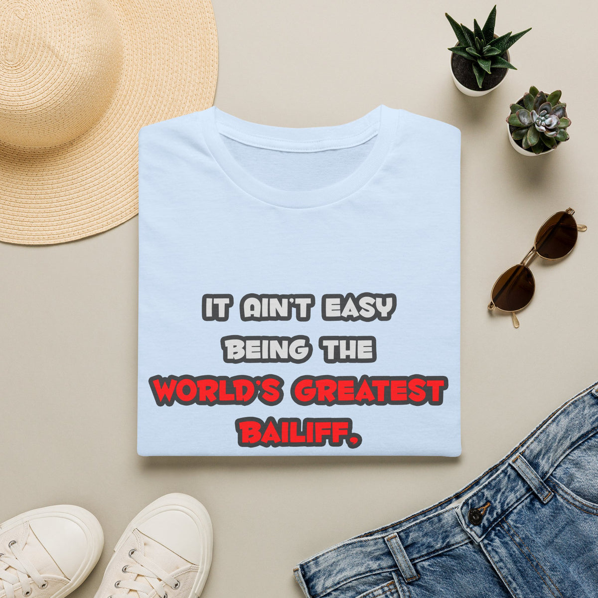 World's Greatest Bailiff Joke - Unisex Softstyle T-Shirt