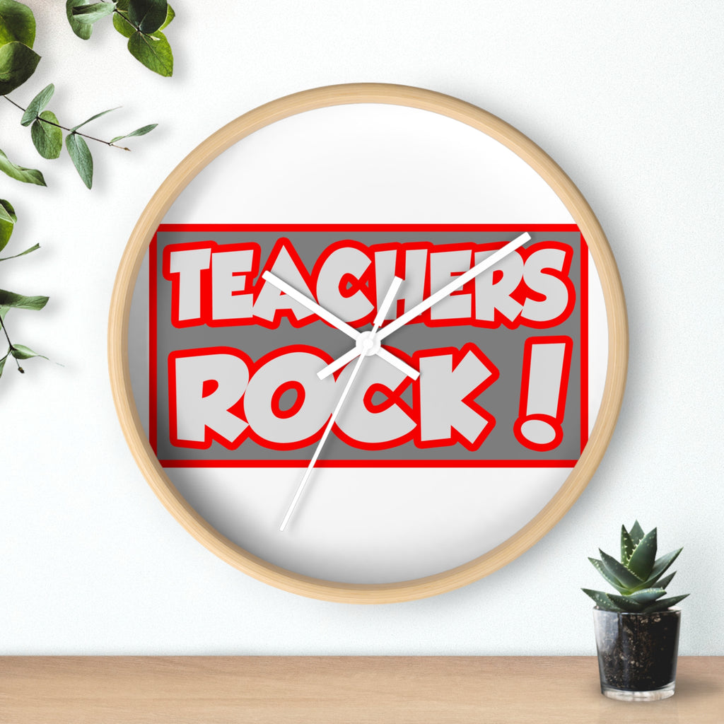 Teachers Rock! - Wall Clock