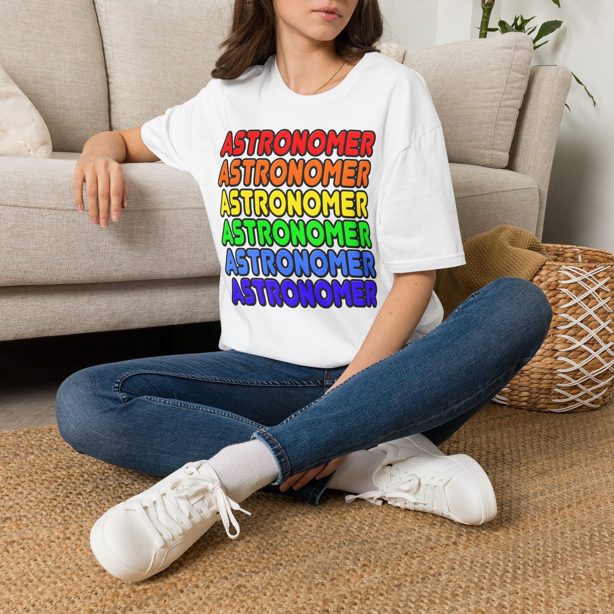 Rainbow Astronomer - Unisex Softstyle T-Shirt