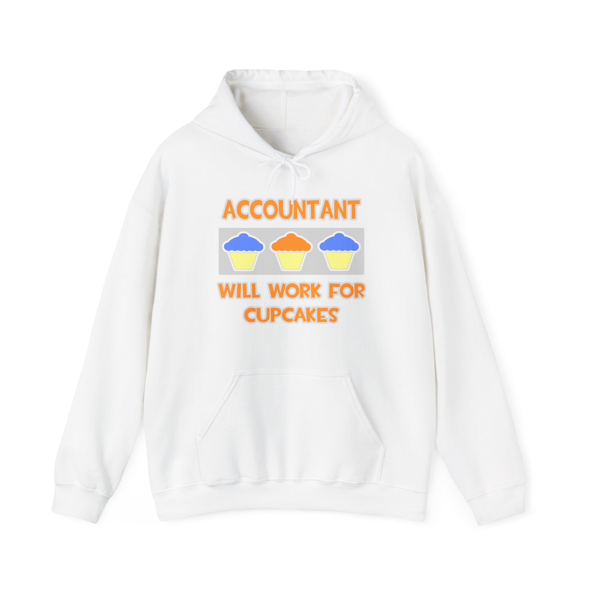 Accountant ... Will Work For Cupcakes - Unisex Heavy Blend™ Hooded Sweatshirt