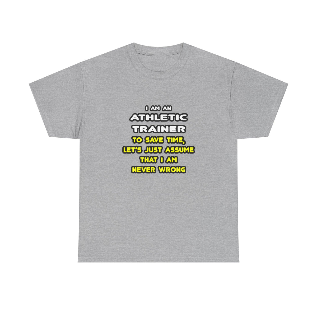 Funny Athletic Trainer T Shirts - Unisex Heavy Cotton Tee