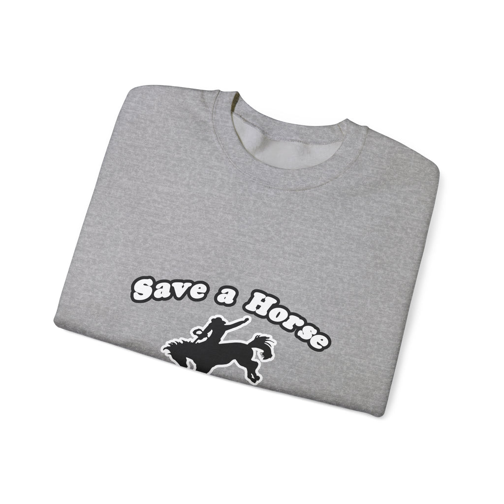Save Horse, Ride Actuary - Unisex Heavy Blend™ Crewneck Sweatshirt