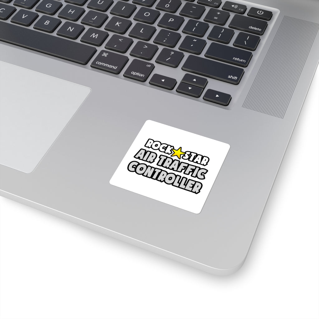 Rock Star Air Traffic Controller - Square Stickers