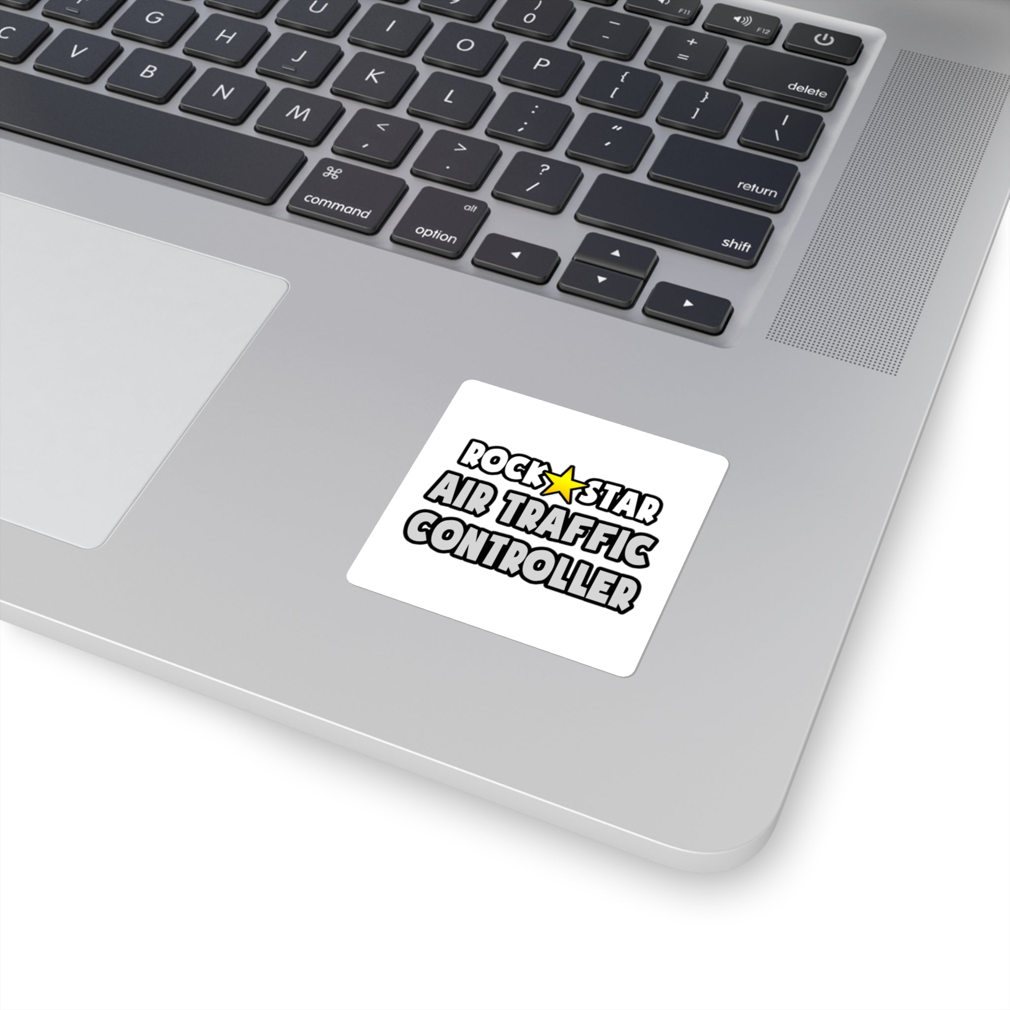 Rock Star Air Traffic Controller - Square Stickers