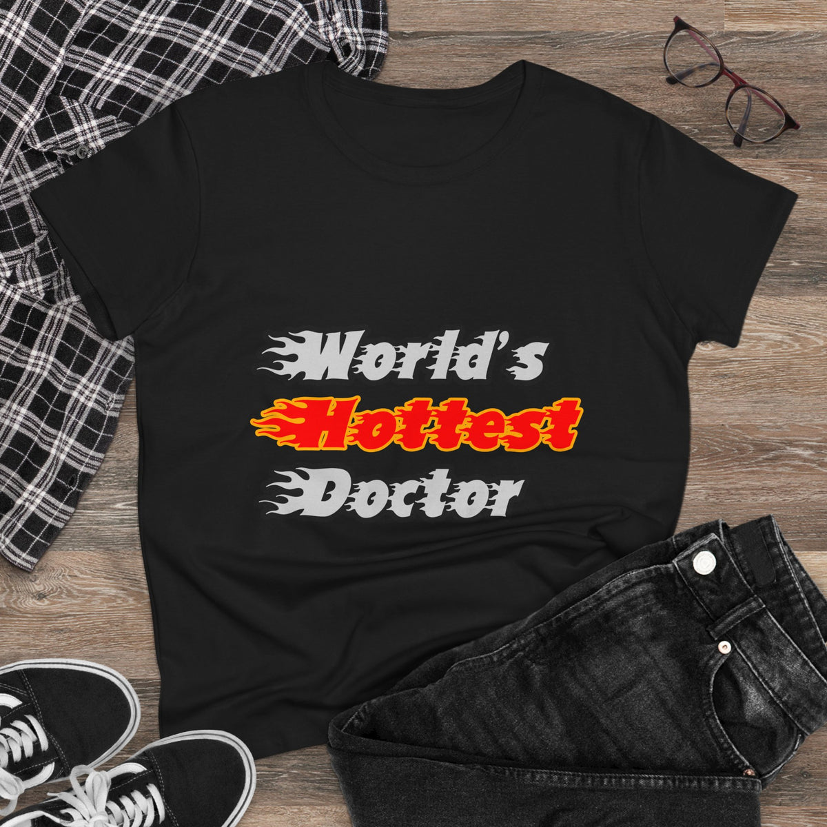 World's Hottest Doctor - Women's Midweight Cotton Tee