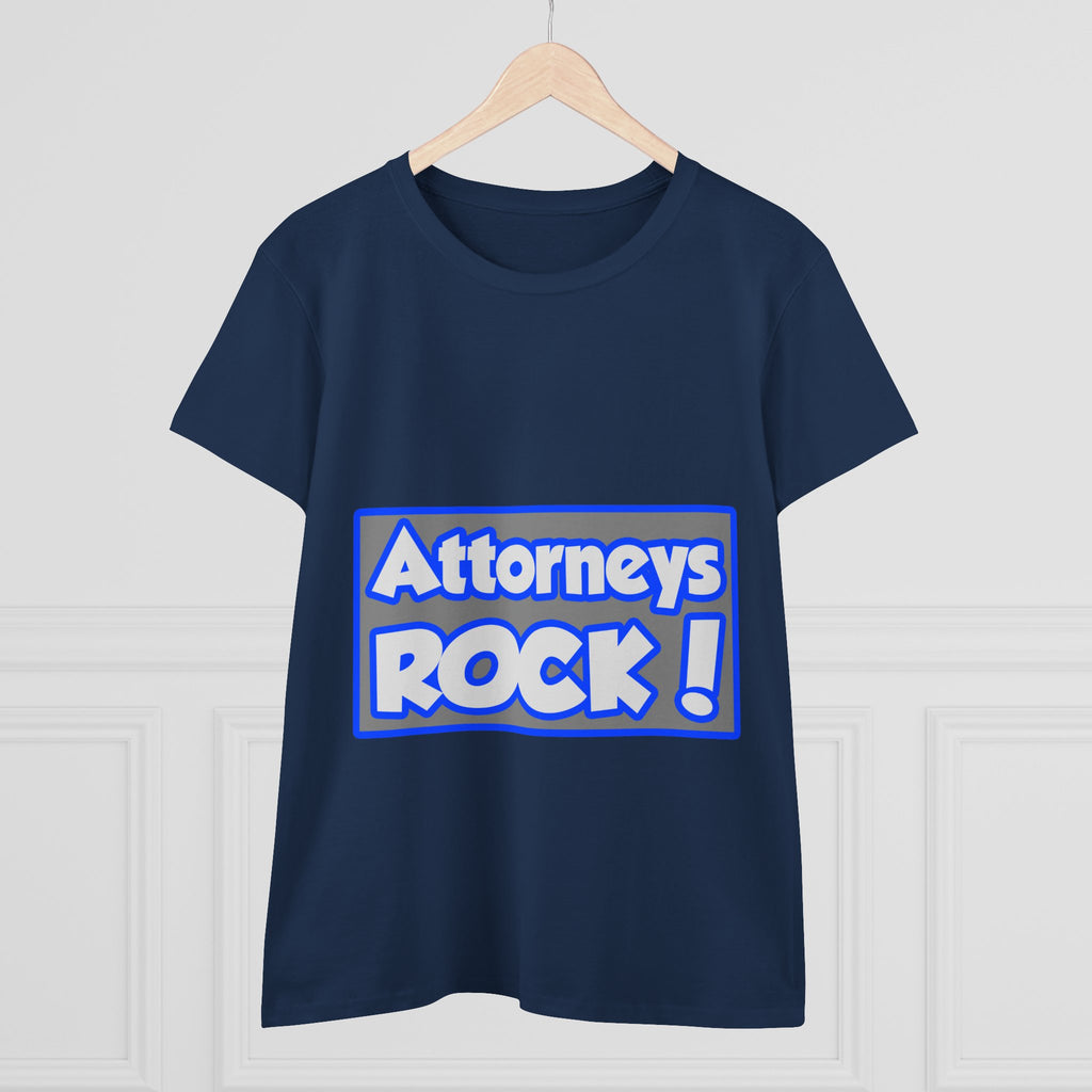 Attorneys Rock! - Women's Midweight Cotton Tee
