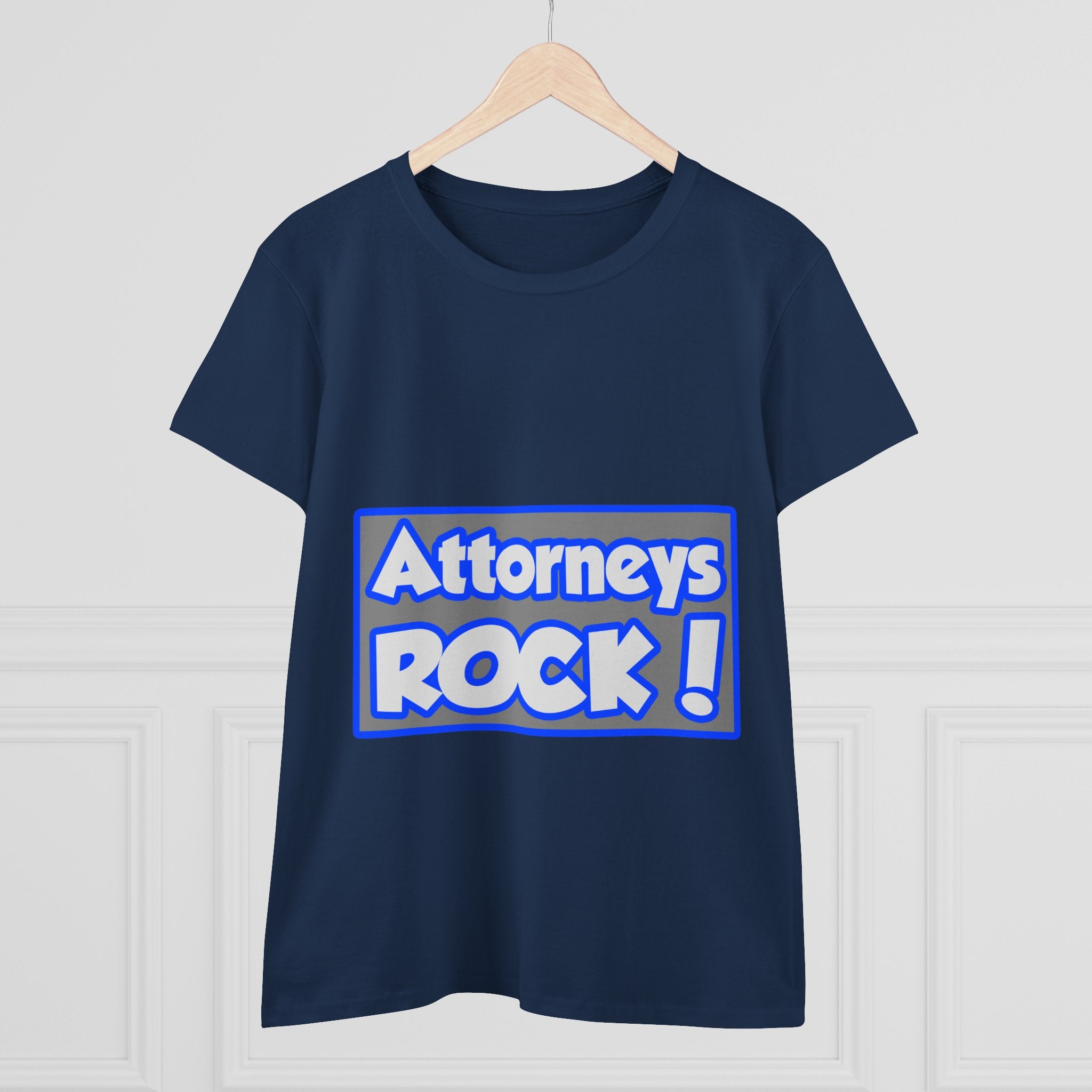 Attorneys Rock! - Women's Midweight Cotton Tee