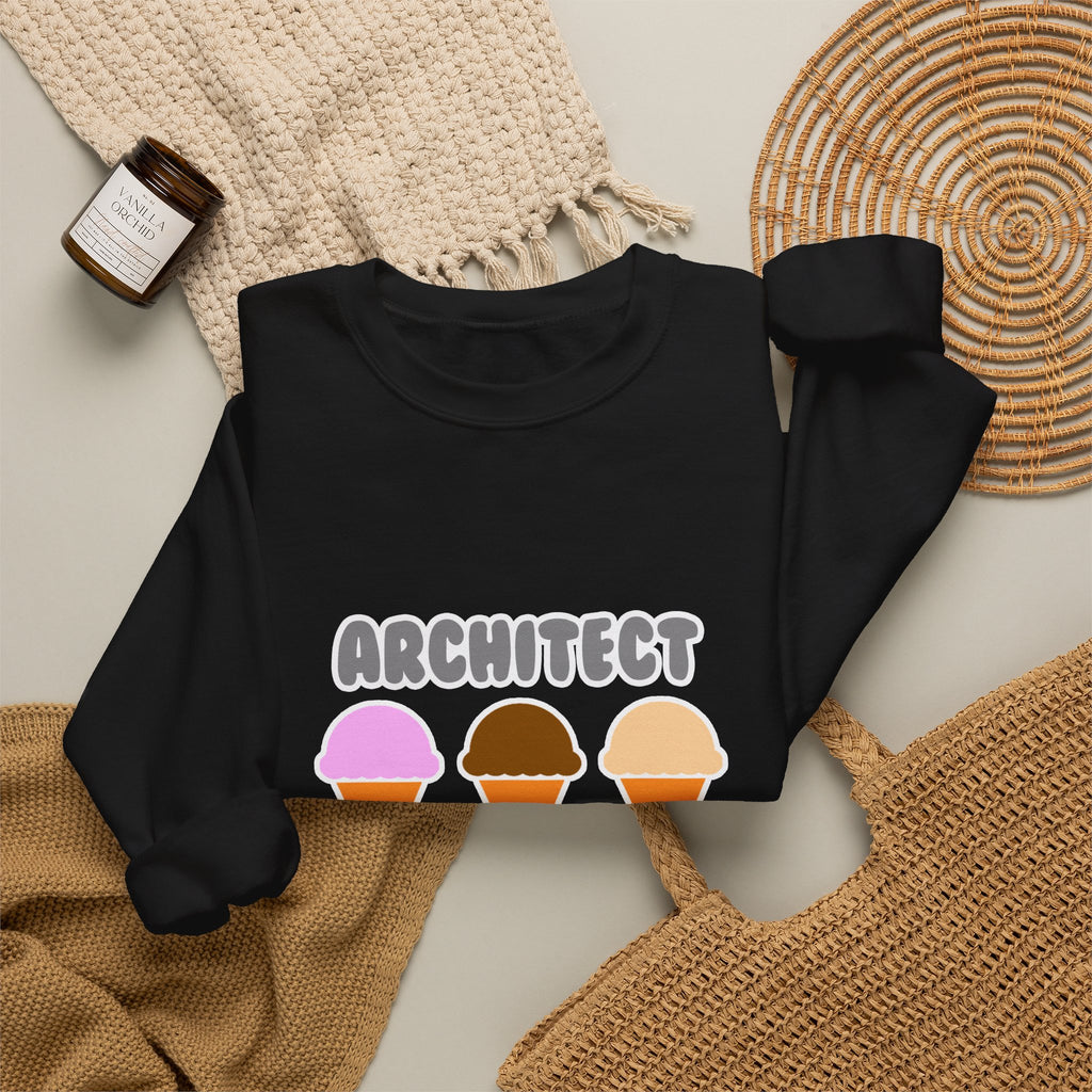 Architect ... Will Work For Ice Cream - Unisex Heavy Blend™ Crewneck Sweatshirt