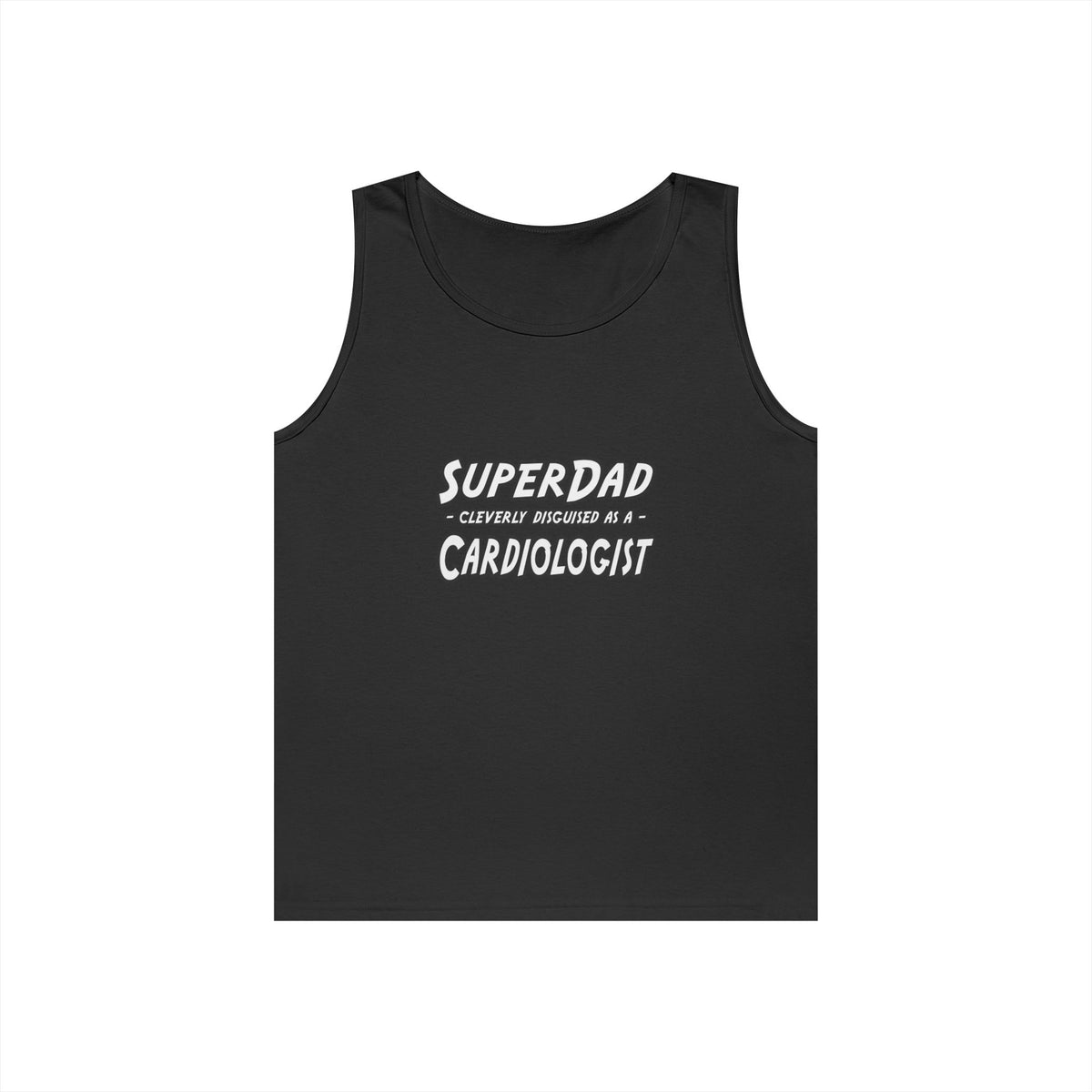 SuperDad...Cardiologist - Unisex Heavy Cotton Tank Top