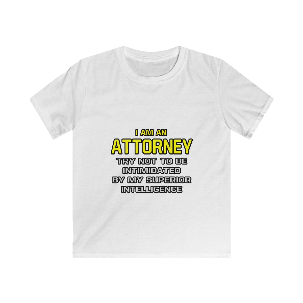 Attorney...Superior Intelligence - Kids Softstyle Tee