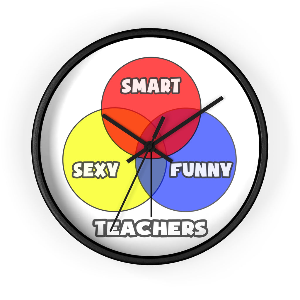 Venn Diagram .. Teachers - Wall Clock