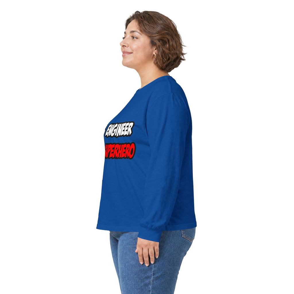 Half Engineer...Half Superhero - Unisex Ultra Cotton Long Sleeve Tee