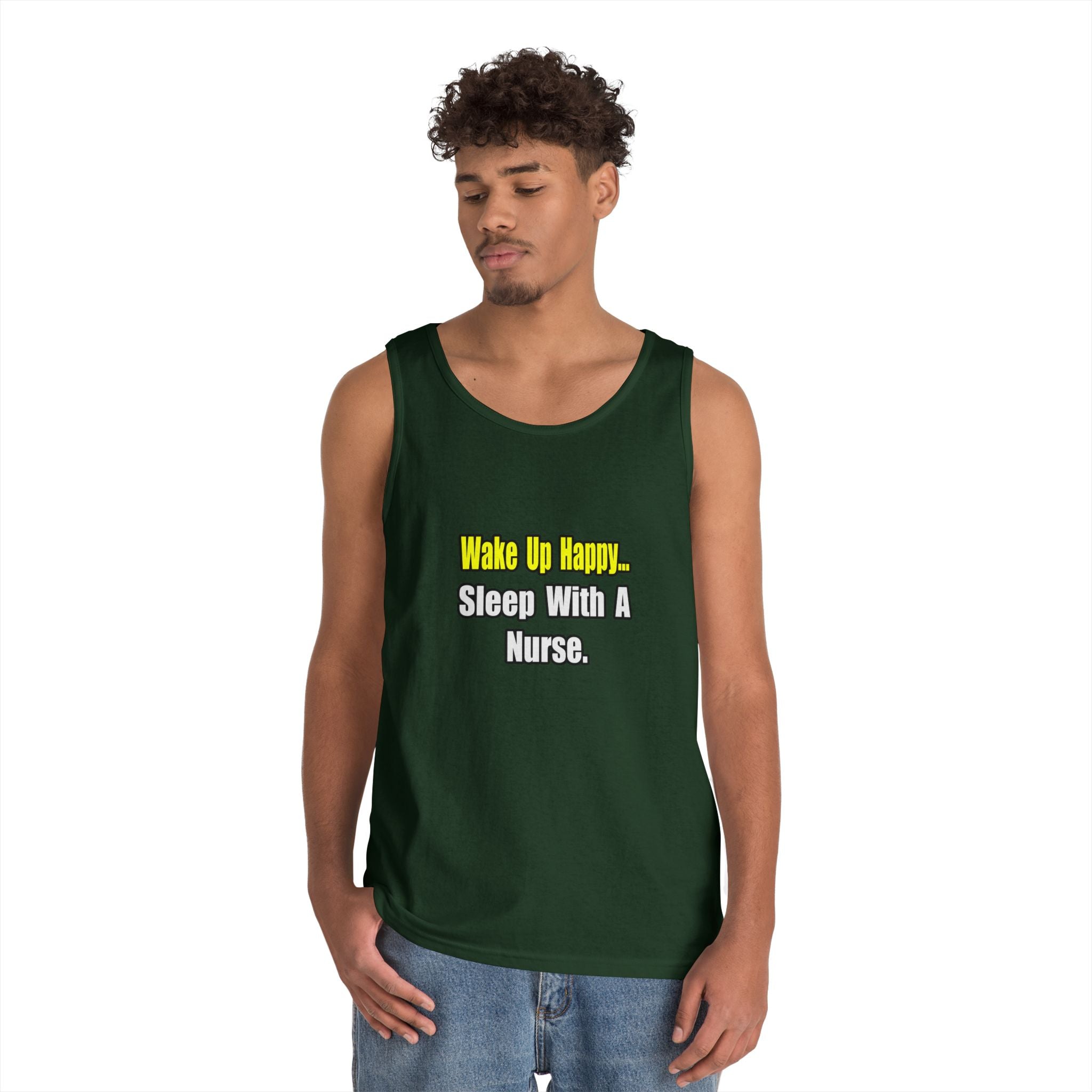 Sleep With a Nurse - Unisex Heavy Cotton Tank Top