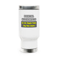 Dental Hygienists...Smarter - Stainless Steel Travel Mug with Handle, 14oz