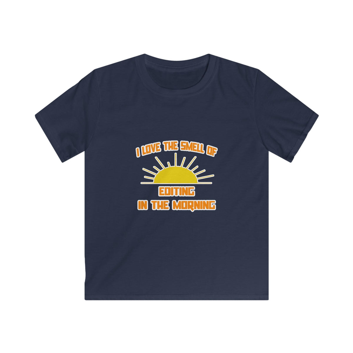 Smell of Editing in the Morning - Kids Softstyle Tee