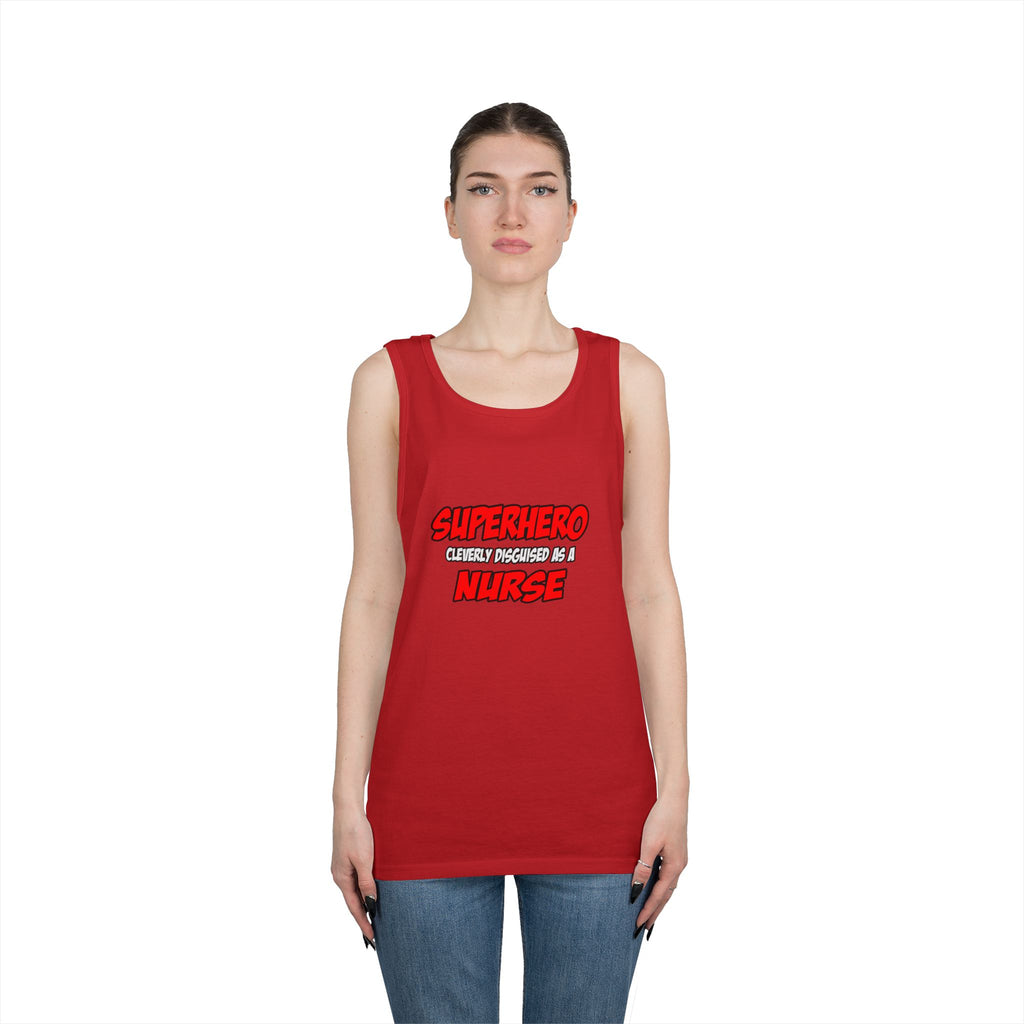Superhero...Nurse - Unisex Heavy Cotton Tank Top