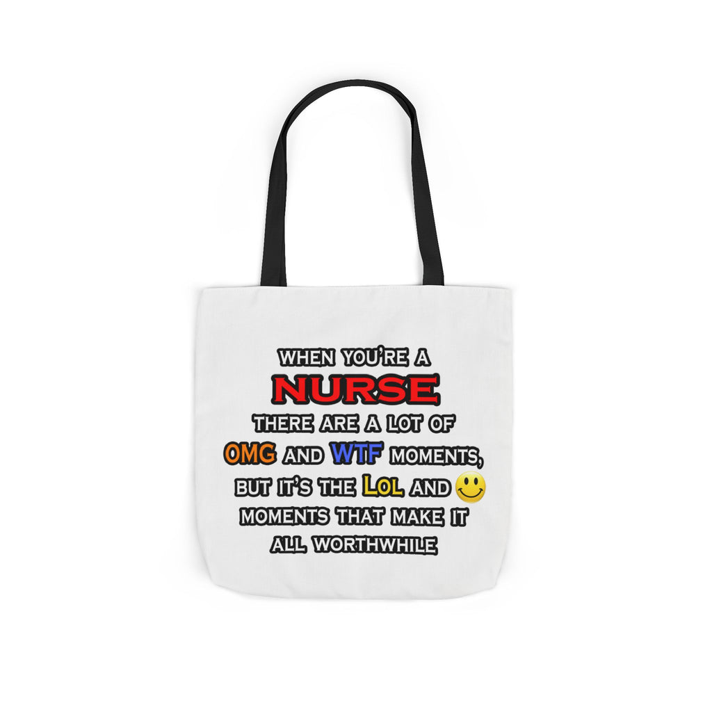 Nurse ... OMG WTF LOL - Canvas Tote Bag, 5-Color Straps