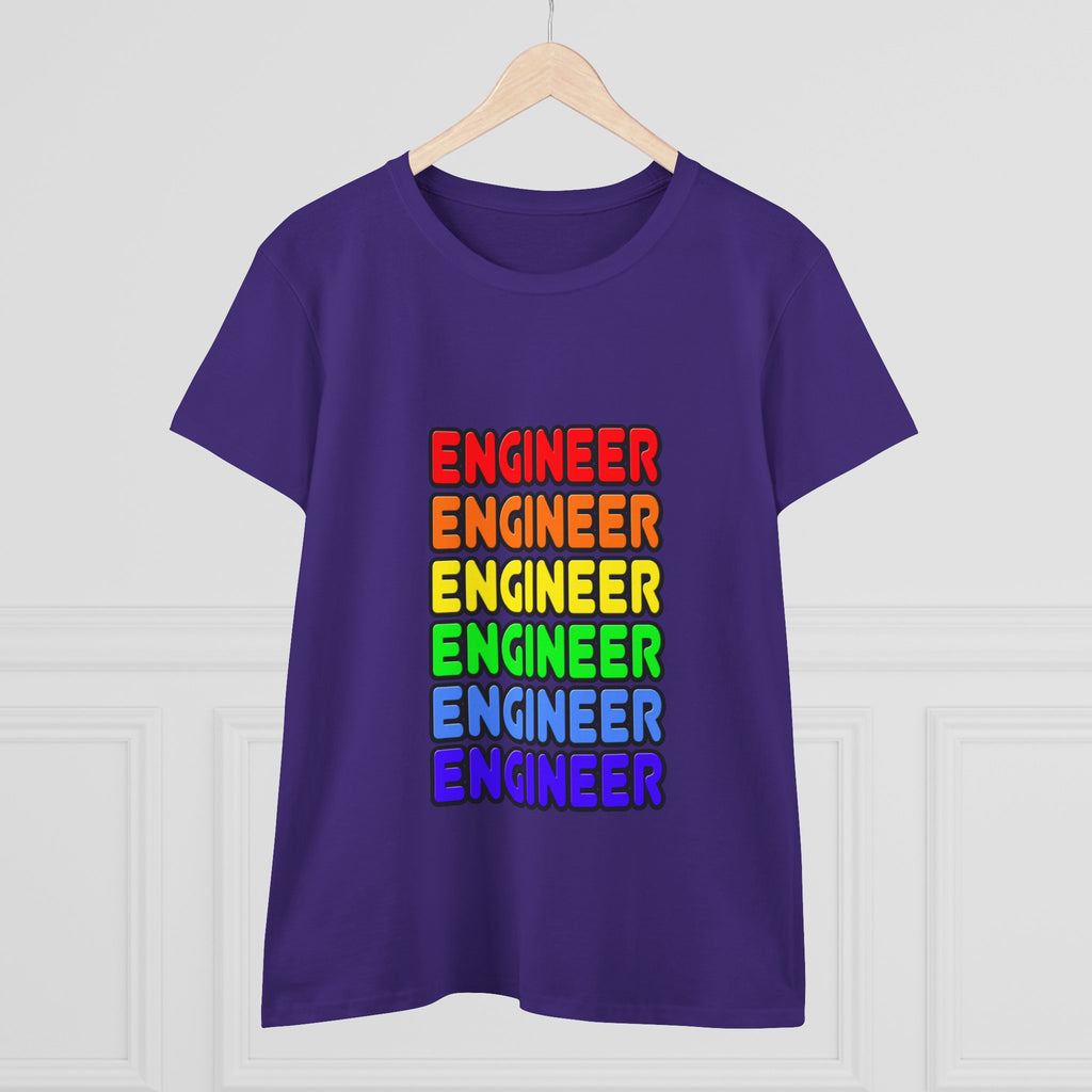 Rainbow Engineer - Women's Midweight Cotton Tee