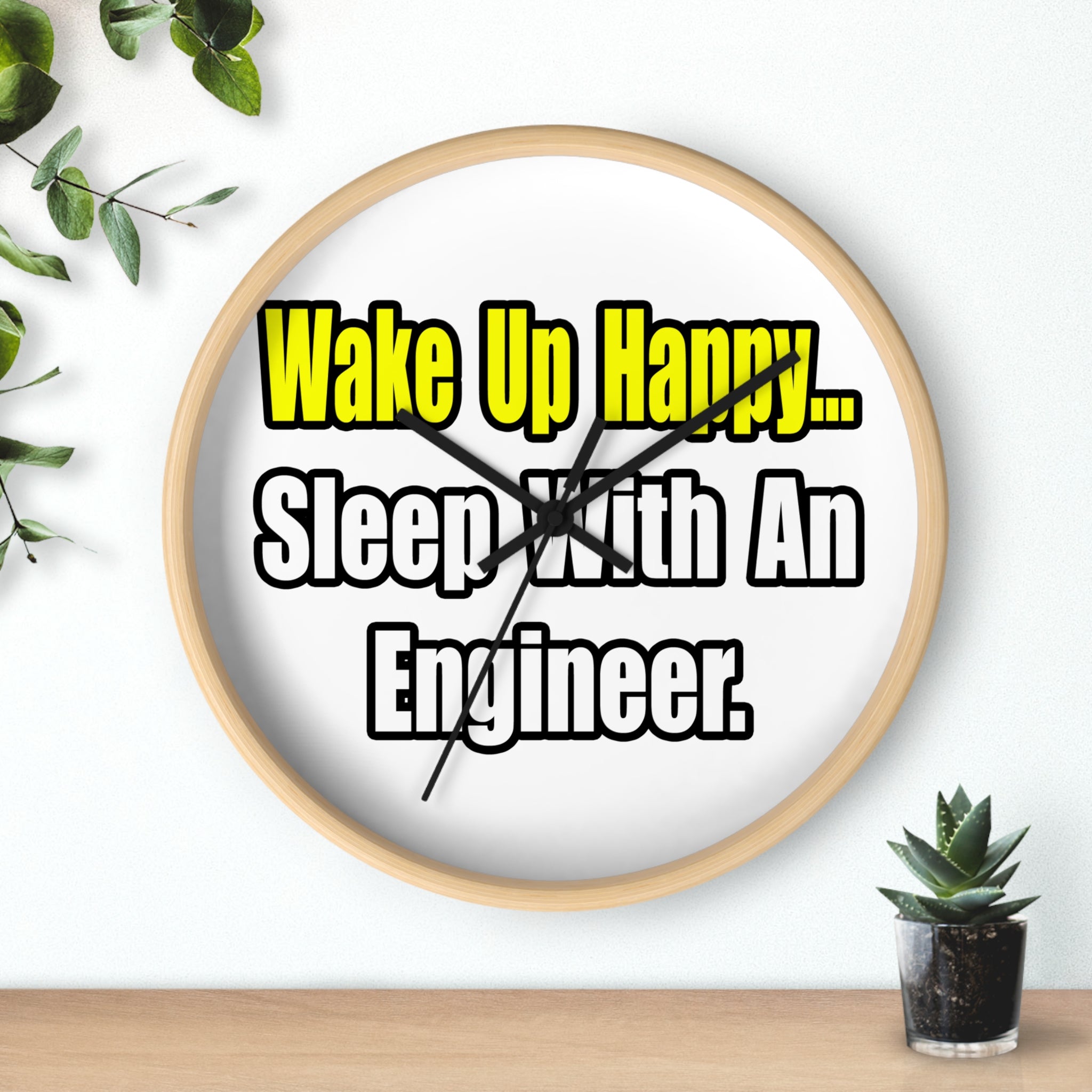 Sleep With Engineer - Wall Clock