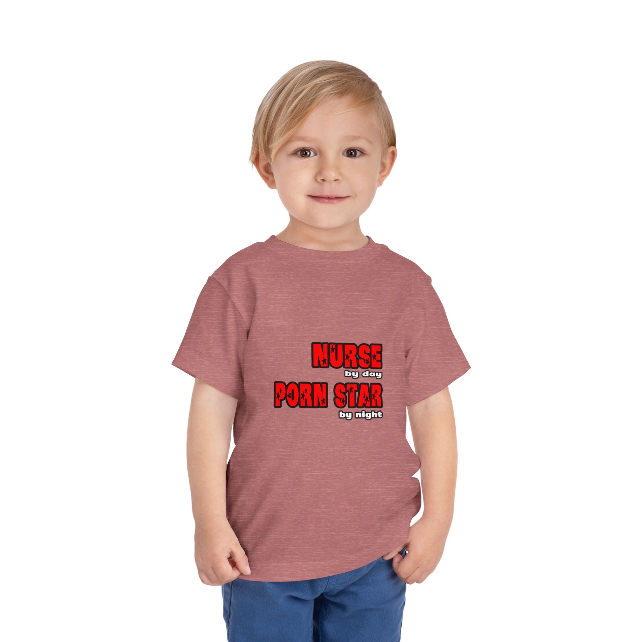 Nurse By Day...Porn Star By Night - Toddler Short Sleeve Tee